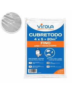 Cubretodo plástico 4x5 m...
